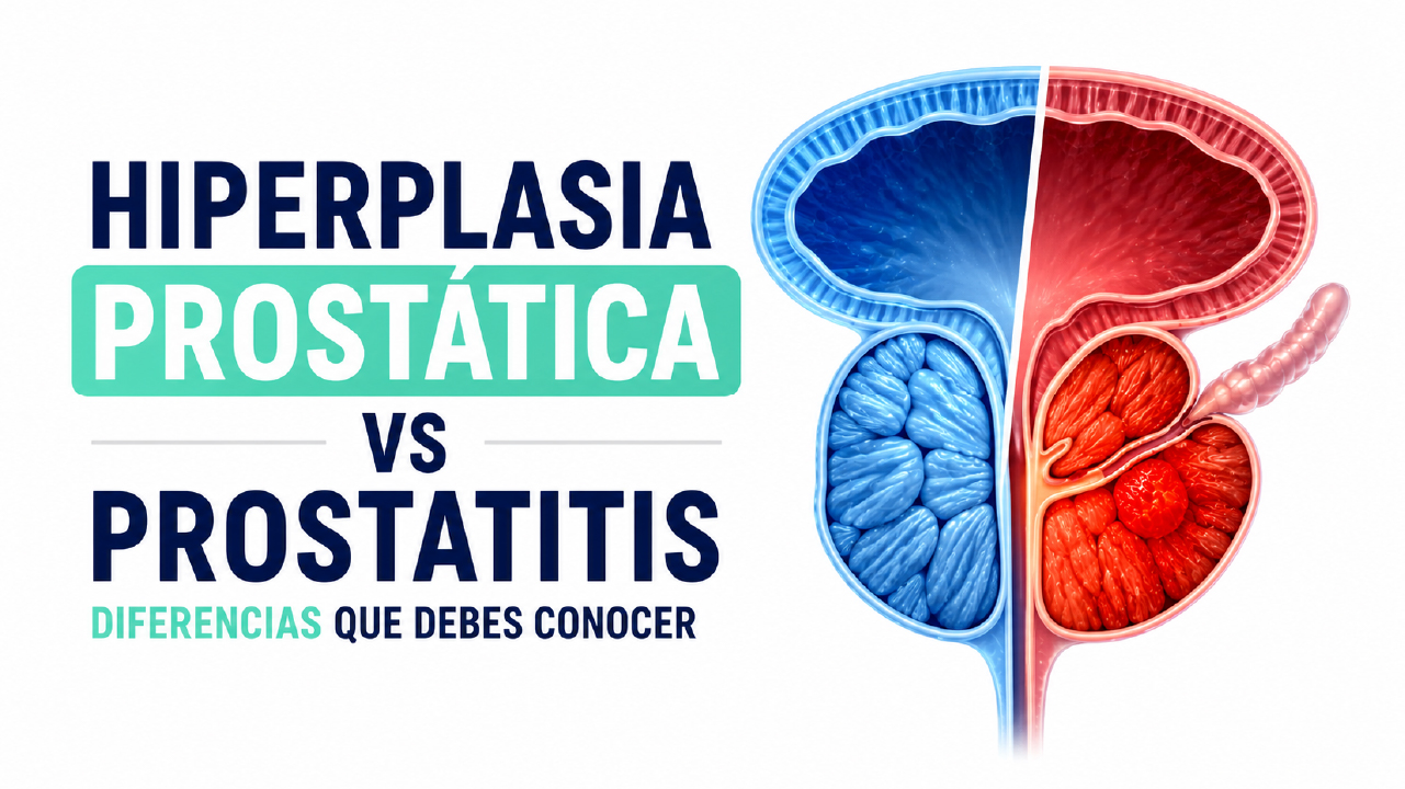 Hiperplasia prostática vs prostatitis: diferencias que debes conocer