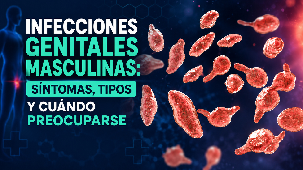 Infecciones genitales masculinas: síntomas, tipos y cuándo preocuparse