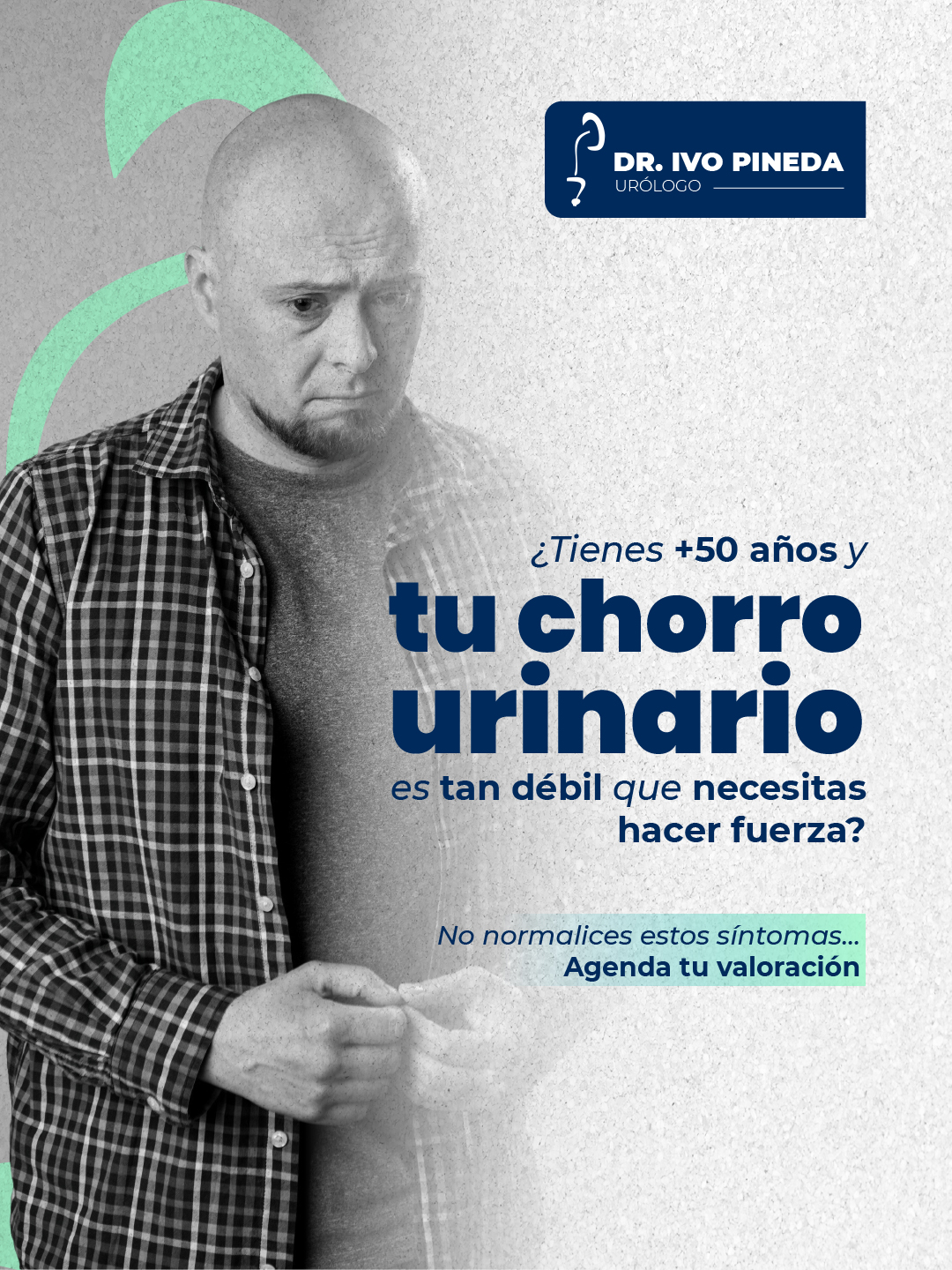 ¿Tienes más de 50 años y tu chorro urinario es débil?